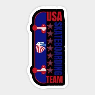 Usa Skateboarding Team Sticker